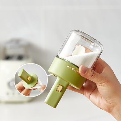 250ml Empty Spice Storage Jar Pot With Retractable Spoon 7.2*7.2*15cm