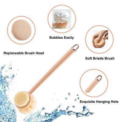 3 In 1 Multifunctional Detachable Back Scrubbing Brush Long Handled OEM
