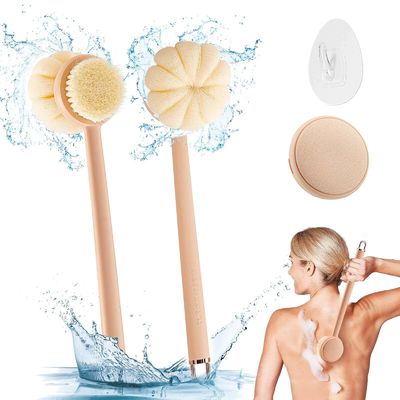 3 In 1 Multifunctional Detachable Back Scrubbing Brush Long Handled OEM