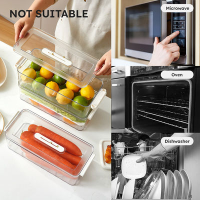 Kitchen fresh refsaver Clear Fridge Food Storage Containers Stackable