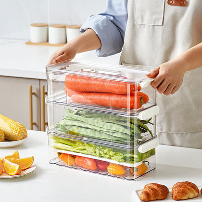 Kitchen fresh refsaver Clear Fridge Food Storage Containers Stackable