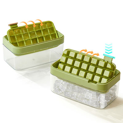 Multi Function 64 Cubes Fridge Ice Cube Tray With Large Bin And Lid