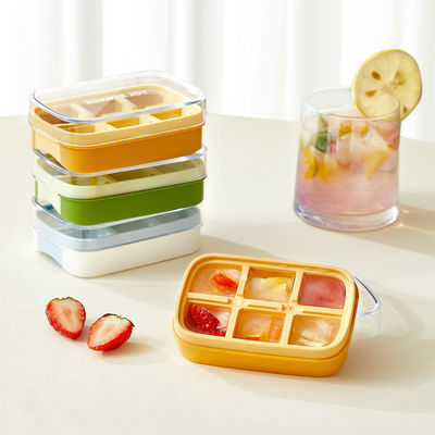 Mini USA Plastic Freezer Ice Cube Tray Container With Shovel