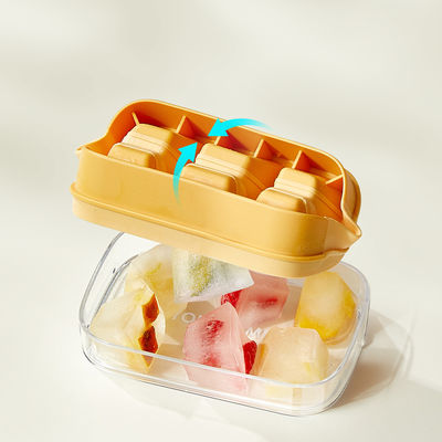 Mini USA Plastic Freezer Ice Cube Tray Container With Shovel