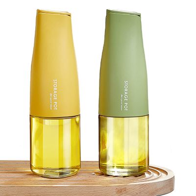 Leakproof Cooking Oil Dispenser 2 In 1 Glass Vinegar Oil Bottle
