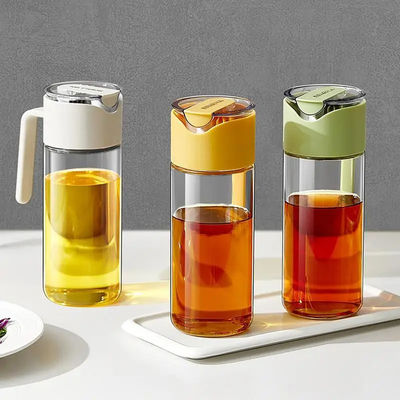 Gravity Automatically Open Close Oil Dispenser Bottle Leakproof 550ml With Pourer