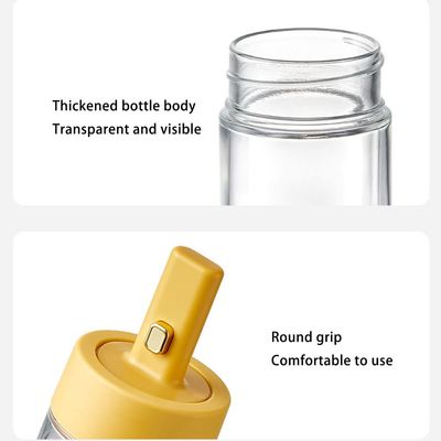 Sturdy 250ml Kitchen Empty Spice Jars Glass Seasoning Bottle With Spoon