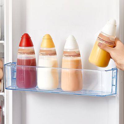 Plastic Ketchup BBQ Chili Sauce Condiment Squeeze Bottles Durable 300ml/500ml
