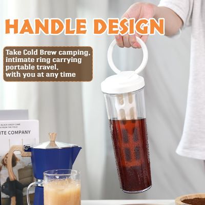 1000ml Cold Brew Coffee Maker Outdoor Large Capacity Iced Tea Coffee Makers