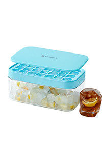 Premium Silicone Wholesale small Square Ice Cube Mold With Lid and Bin