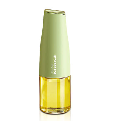 Leakproof Cooking Oil Dispenser 2 In 1 Glass Vinegar Oil Bottle