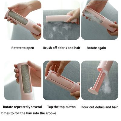 Lightweight Reusable Portable Pet Hair Remover Roller Lint Brush Easy To Use