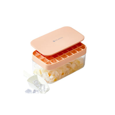 Premium Silicone Wholesale small Square Ice Cube Mold With Lid and Bin