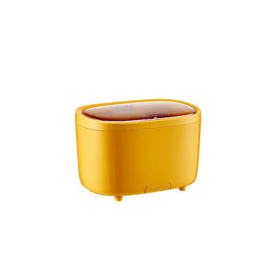 Portable Desktop Trash Can With Phone Holder Mini Pressing Automatic Waste Bin