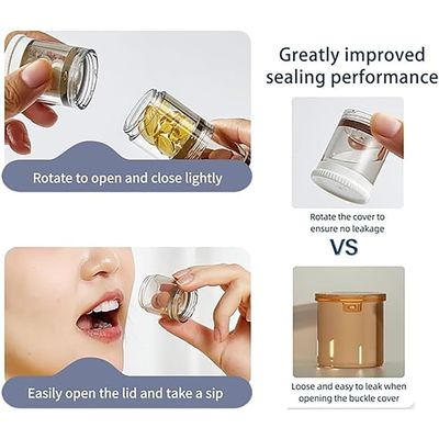 Plastic Pill Box Organizer Portable Tablet Case Eco Friendly Weekly Pill Organizer