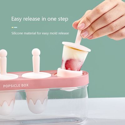 Food Grade Homeuse DIY Ice Cream Popsicle Molds Silicone Ice Cream Mould