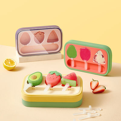 DIY Kids Cute Shapes Ice Cream Popsicle Molds Ice Cream Making Mould Odorless