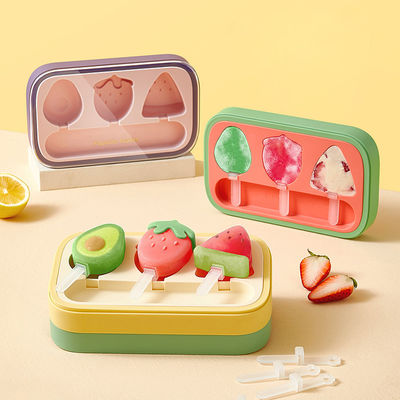 DIY Kids Cute Shapes Ice Cream Popsicle Molds Ice Cream Making Mould Odorless