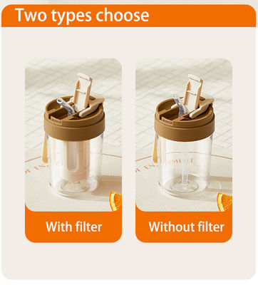 16oz / 480ml 2 In One Lid Options Cold Brew Coffee Maker With Mesh Filter