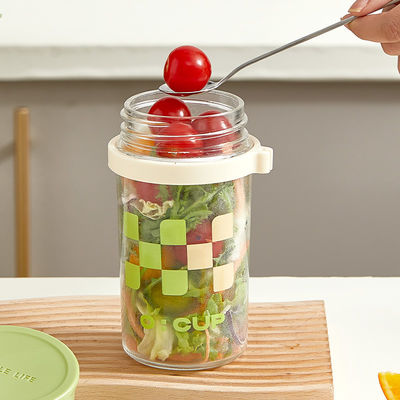 6 Pack Overnight Oats Containers With Lids  For Oatmeal Pudding Yogurt Fruit Salad Storage