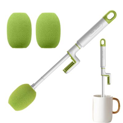 L Shaped Cup Brush Cleaner 3 In 1 Long Handle Brush For Cleaning Cups Bottles Thermal Flasks