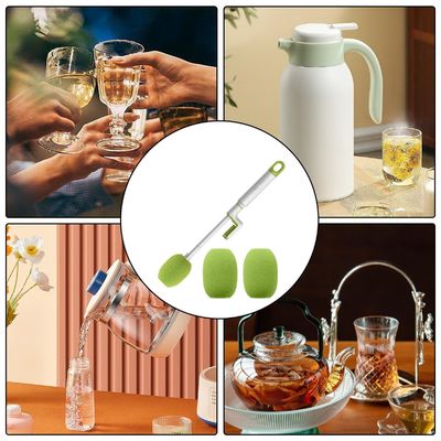 L Shaped Cup Brush Cleaner 3 In 1 Long Handle Brush For Cleaning Cups Bottles Thermal Flasks