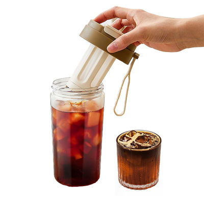 11oz / 330ml Plastic Reusable Cold Iced Coffee Cup With Lids And Straws