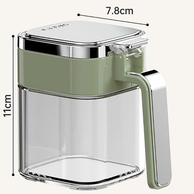 2024 New Arrival Kitchen Seasoning Storage Container Tea Coffee Sugar Salt Glass Spice Jars With Stainless Steel Lids