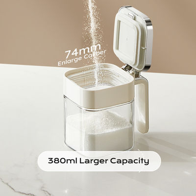 2024 New Arrival Kitchen Seasoning Storage Container Tea Coffee Sugar Salt Glass Spice Jars With Stainless Steel Lids