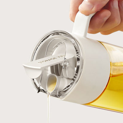 Auto Flip Cooking Oil Bottles Leak Proof Oil Dispenser Bottle With Automatic Stopper Cap Non Slip Handle For Kitchen Cooking