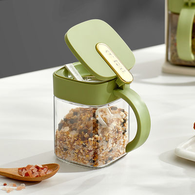 2 Grids Stackable Spice Jars Salt Sugar Container Sets Household Storage Box for Condiments Seasoning Jars