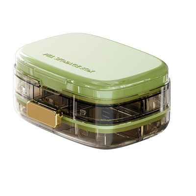 Travel Pill Organizer Box with Large Compartments Portable Pill Case Weekly Medicine Container for Vitamins Fish Oils Supplements