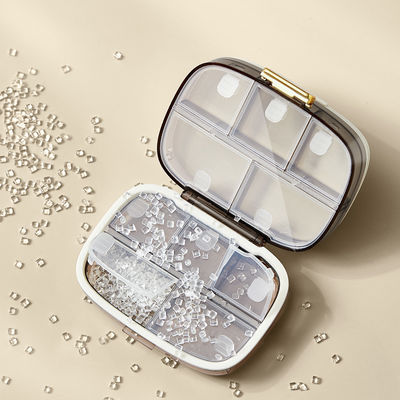 Travel Pill Organizer Box with Large Compartments Portable Pill Case Weekly Medicine Container for Vitamins Fish Oils Supplements