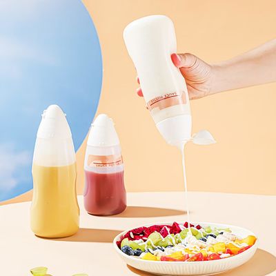 Plastic Ketchup BBQ Chili Sauce Condiment Squeeze Bottles Durable 300ml/500ml