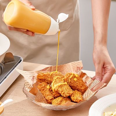 Plastic Ketchup BBQ Chili Sauce Condiment Squeeze Bottles Durable 300ml/500ml
