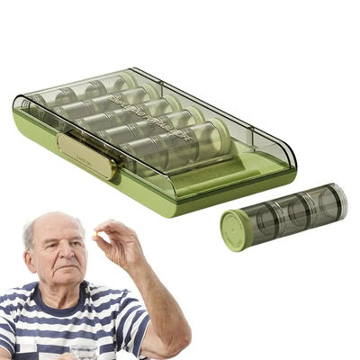 Plastic Pill Box Organizer Portable Tablet Case Eco Friendly Weekly Pill Organizer